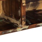 vidaXL Meuble TV multicolore 80x30x25 cm bois de récupération solide