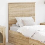 vidaXL Tête de lit Chêne Sonoma 75 cm Bois d'ingénierie