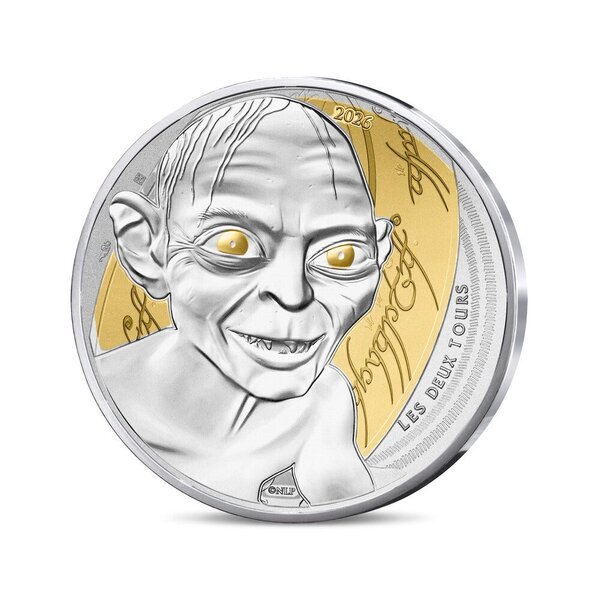 Le Seigneur des Anneaux Monnaie de 10€ Argent Gollum
