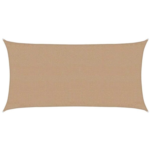 vidaXL Voile d'ombrage 160 g/m² Taupe 3x6 m PEHD