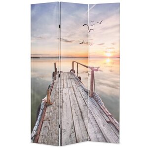 vidaXL Cloison de séparation pliable 120 x 170 cm Lac