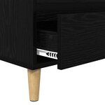 vidaXL Meuble TV Chêne noir 100 x 34 5 x 44 5 cm Bois d'ingénierie