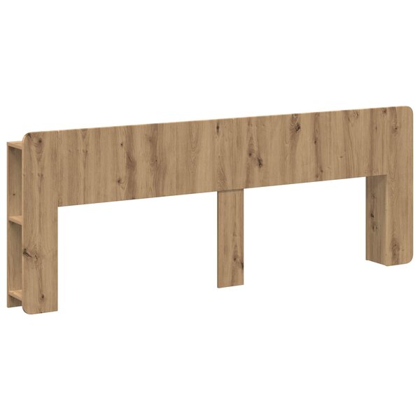 vidaXL Cabinet de Tête de Lit Chêne artisanal 180 cm Bois d'ingénierie
