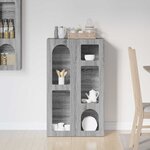 vidaXL Buffet Gris Sonoma 59 x 35 x 100 5 cm Bois d'ingénierie