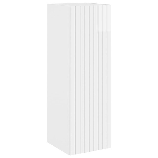 vidaXL Cabinet de Salle de Bain Mural Blanc brillant