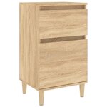 vidaXL Table de chevet chêne sonoma 40x35x70 cm