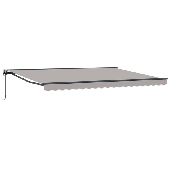 vidaXL Cadre d'auvent Gris clair 450 × 300 cm