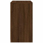 vidaXL Armoire latérale avec lumières LED chêne marron bois ingénierie