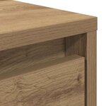 vidaXL Table basse avec tiroirs chêne artisanal 100x100x40 cm