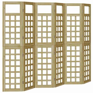 vidaXL Brise-vue Marron 240 x 180 cm Pin imprégné