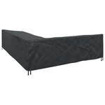 vidaXL Housse pour meubles Noir 355 x 275 x 80 cm Tissu Oxford 210D
