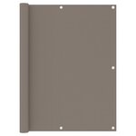 vidaXL Écran de balcon Taupe 120x300 cm Tissu Oxford