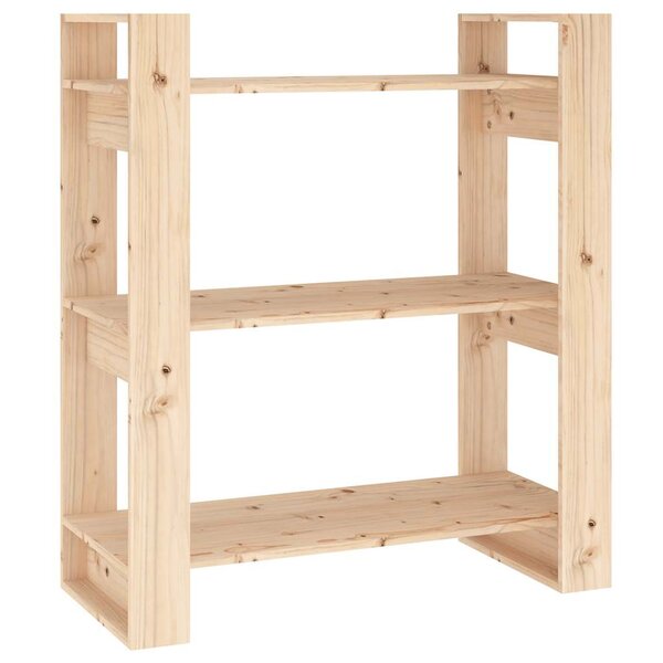 vidaXL Bibliothèque/Séparateur de pièce 80x35x91 cm Bois massif Pin