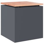 vidaXL Banc de jardin Anthracite 40 x 40 x 43 cm Acier