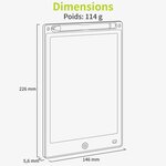 ACROPAQ Tablette Dessin enfant- Ardoise Magique 8 5 pouces- Ecran couleur LCD- Tablette LCD-(Pile CR2025 incluse) Vert
