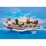 PLAYMOBIL 71464 - Action Heroes Bateau de pompier et scooter des mers