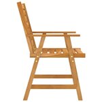 vidaXL Mobilier de salle à manger de jardin 3 Pièces Bois d'acacia solide