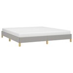 vidaXL Cadre de lit sans matelas gris clair 180x200 cm tissu
