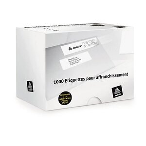 Étiquette d'affranchissement avery 175x45 mm (lot de 1000)