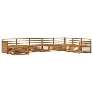 vidaXL Ensemble de canapés d'extérieur 8 pc Naturel