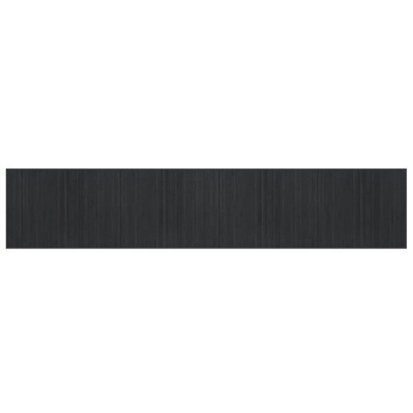 vidaXL Tapis rectangulaire gris 80x400 cm bambou