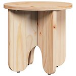 vidaXL Table basse 2 Pièces Naturel Bois de pin massif
