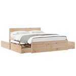 vidaXL Cadre de lit sans matelas 160x200 cm bois massif de pin