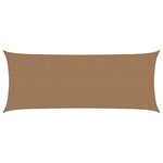 vidaXL Voile d'ombrage 160 g/m² Taupe 2x5 m PEHD