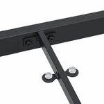 vidaXL Table de Jardin Noir 80 x 80 x 73 cm Teck massif