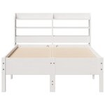 vidaXL Cadre de lit sans matelas blanc 120x200 cm bois de pin massif