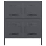 vidaXL Buffet anthracite 68x39x79 cm acier