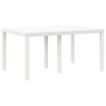 vidaXL Table de Jardin Blanc 150 x 100 x 73 cm polyrotin