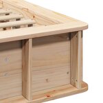 vidaXL Cadre de lit Pin massif 210 x 118 x 30 cm Pin massif