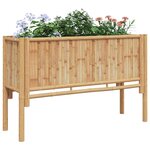 vidaXL Jardinière surélevée Marron 110 x 35 x 70 cm Bambou