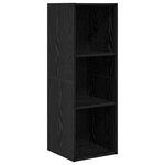 vidaXL Meuble TV mural Chêne noir 37 x 37 x 107 cm Bois d'ingénierie