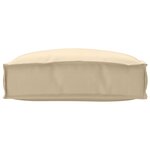 vidaXL Coussin pour assise de palette Beige 50 x 50 x 12 cm