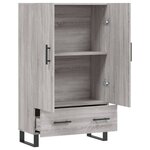 vidaXL Buffet haut sonoma gris 69 5x31x115 cm bois d'ingénierie