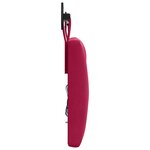 vidaXL Tête de lit suspendue Bordeaux Velours