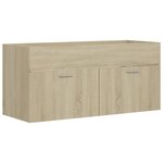vidaXL Armoire d'évier Chêne sonoma 100x38 5x46 cm Bois d’ingénierie