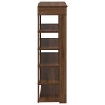 vidaXL Étagère à chaussures chêne marron 80x30x98 cm bois d'ingénierie