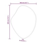 vidaXL Miroir mural Noir 60x50 cm