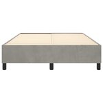 vidaXL Cadre de lit sans matelas gris clair 140x200 cm velours