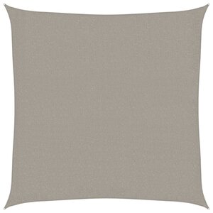 vidaXL Voile d'ombrage 160 g/m² carré gris clair 2x2 m PEHD