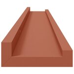 vidaXL Étagère Murale 4 Pièces Rouge 80 x 9 x 3 cm Bois d'ingénierie