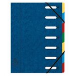 Trieur Harmonika® À Fenêtres Avec Élastiques Véritable Carte Lustrée 7 Compartiments - Couleurs Assorties - X 8 - Exacompta