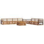vidaXL Ensemble de canapés d'extérieur 8 pc Naturel