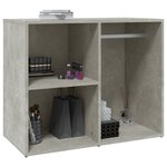 vidaXL Armoire de dressing Gris béton 80x40x65 cm Bois d'ingénierie