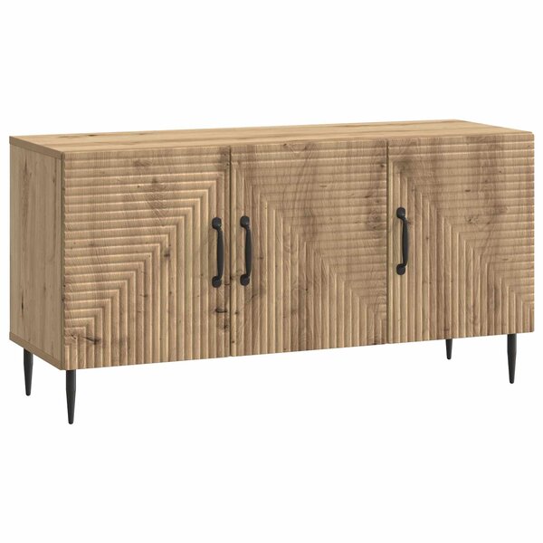vidaXL Meuble TV 99 x 34 5 x 50 cm Chêne artisanal Bois d'ingénierie