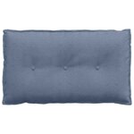 vidaXL Coussin de Dos Bleu 80 x 50 cm Tissu en velours côtelé