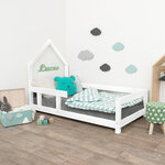 Lit cabane enfant POPPI 90 x 190 blanc 2